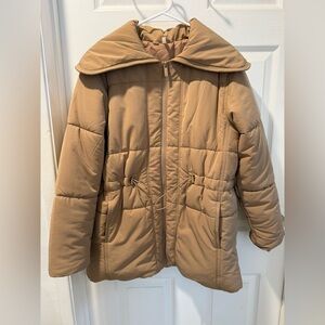 TRAVIS MATHEWS Mont Blanc Camel Puff Jacket